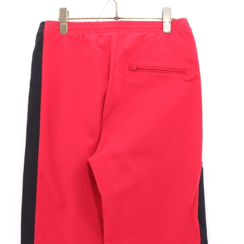 BALENCIAGA 19AW Red Sideline Bonded Track Pants Sweatpants Size 36