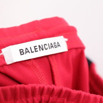 BALENCIAGA 19AW Red Sideline Bonded Track Pants Sweatpants Size 36