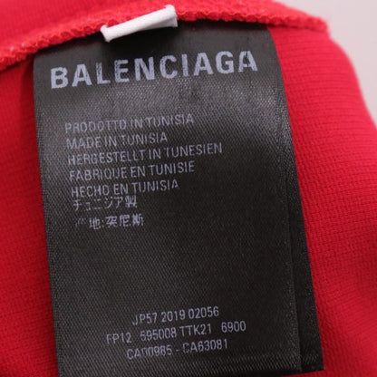 BALENCIAGA 19AW Red Sideline Bonded Track Pants Sweatpants Size 36