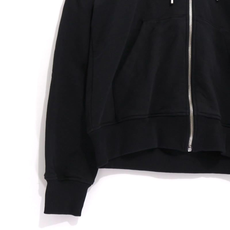 AMI PARIS Ami de Coeur Zipped Hoodie Black Size M
