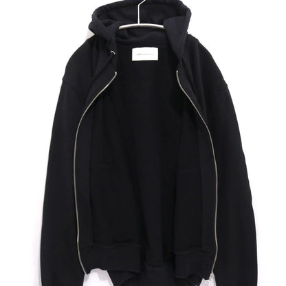 AMI PARIS Ami de Coeur Zipped Hoodie Black Size M