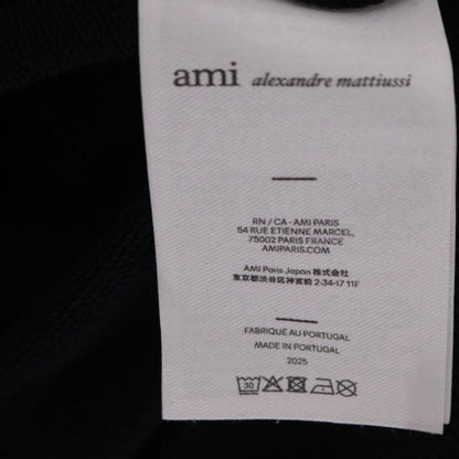AMI PARIS Ami de Coeur Zipped Hoodie Black Size M