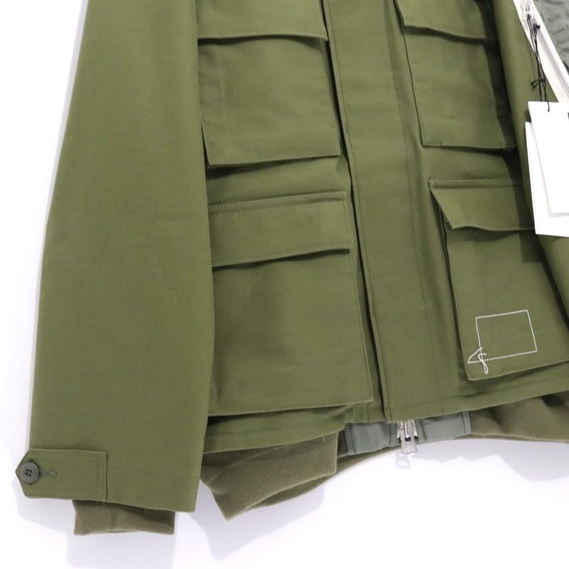 WTAPS 25SS x Sacai Cotton Back Satin Jacket Size 2