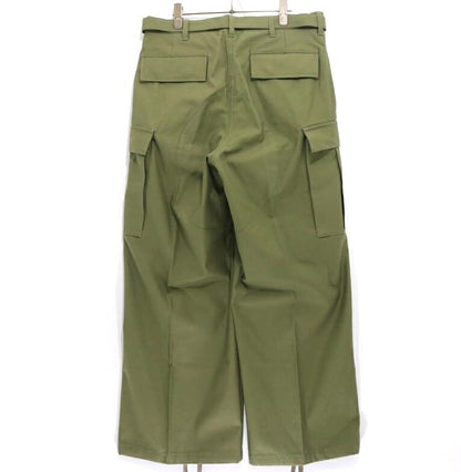 WTAPS x sacai 25SS Cotton Back Satin Pants Khaki Size 3