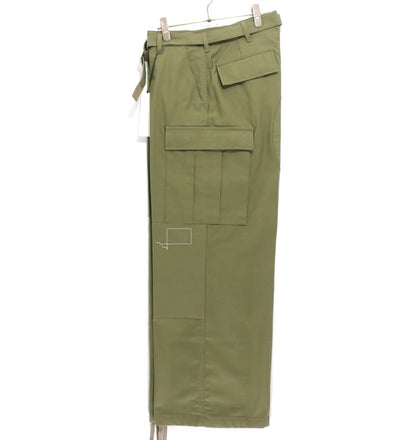 WTAPS x sacai 25SS Cotton Back Satin Pants Khaki Size 3