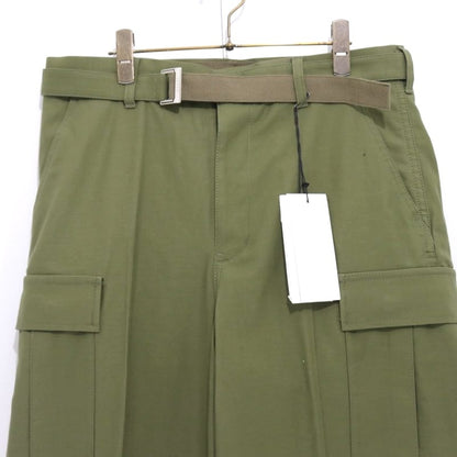 WTAPS x sacai 25SS Cotton Back Satin Pants Khaki Size 3