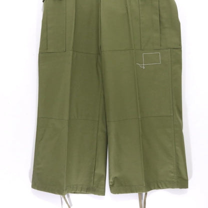 WTAPS x sacai 25SS Cotton Back Satin Pants Khaki Size 3