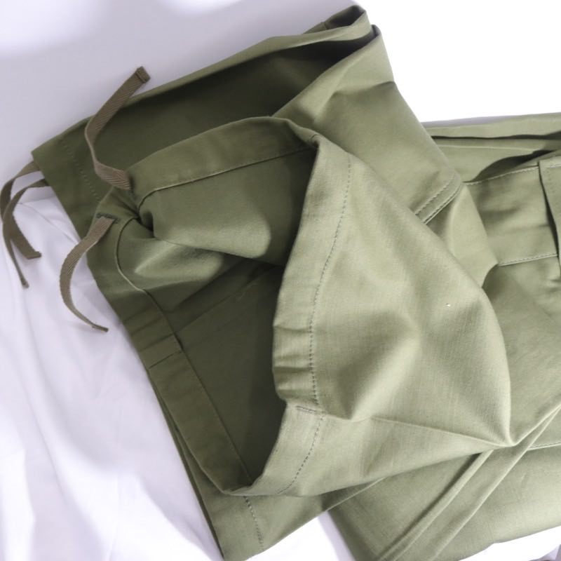 WTAPS x sacai 25SS Cotton Back Satin Pants Khaki Size 3