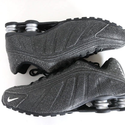NIKE 26SS Shox R4 Distressed Sneakers Black Size 30cm