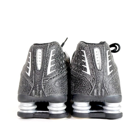 NIKE 26SS Shox R4 Distressed Sneakers Black Size 30cm