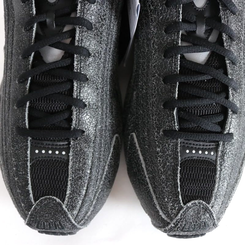 NIKE 26SS Shox R4 Distressed Sneakers Black Size 30cm