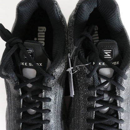 NIKE 26SS Shox R4 Distressed Sneakers Black Size 30cm