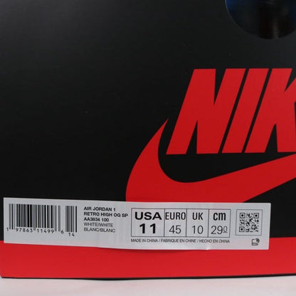 NIKE 26SS Air Jordan 1 Retro High Sneakers White Size 29cm