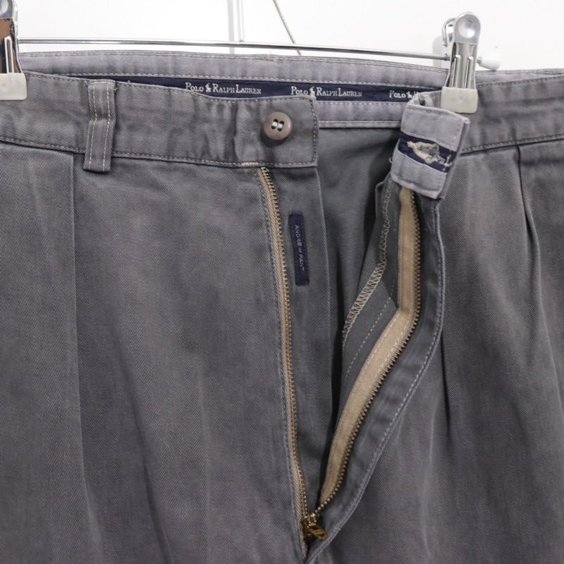 Polo Ralph Lauren 90s Andrew Pant 2-Tuck Chino Slacks Gray