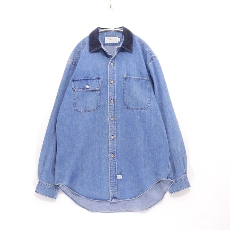 Polo Ralph Lauren 90s Authentic Dungarees Shirt L Size L