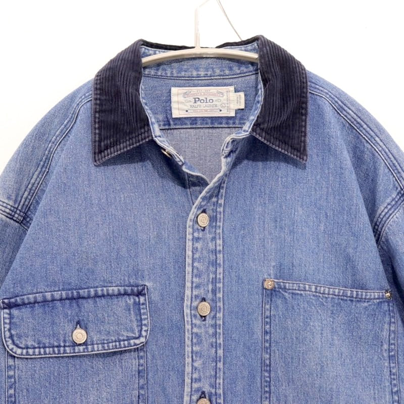 Polo Ralph Lauren 90s Authentic Dungarees Shirt L Size L