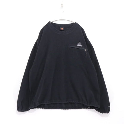 NIKE ACG 90s Fleece Crewneck Sweatshirt Black Size L