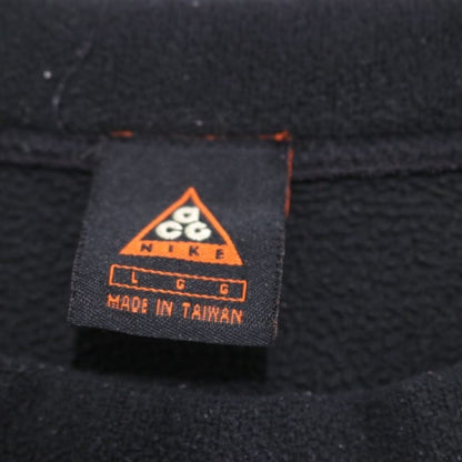 NIKE ACG 90s Fleece Crewneck Sweatshirt Black Size L