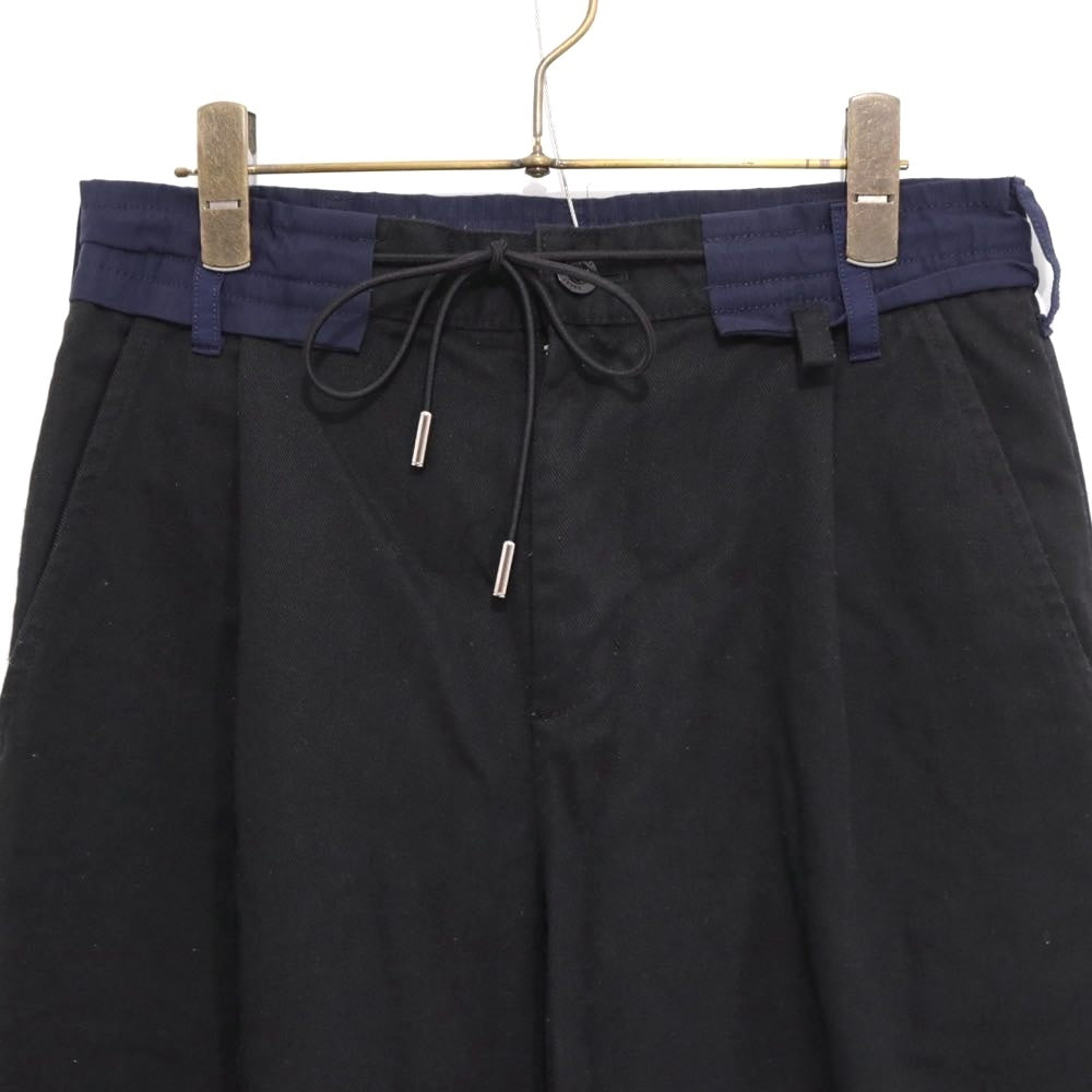 sacai 21AW Chino Grosgrain Pants Black Size 0