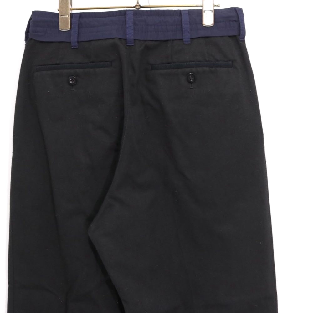 sacai 21AW Chino Grosgrain Pants Black Size 0