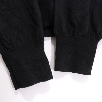 PRADA 23AW High Gauge Wool Crewneck Sweater Black Size 50