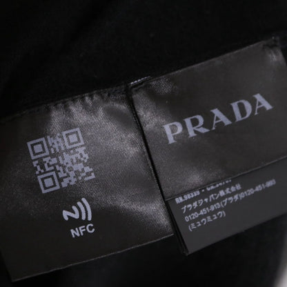 PRADA 23AW High Gauge Wool Crewneck Sweater Black Size 50