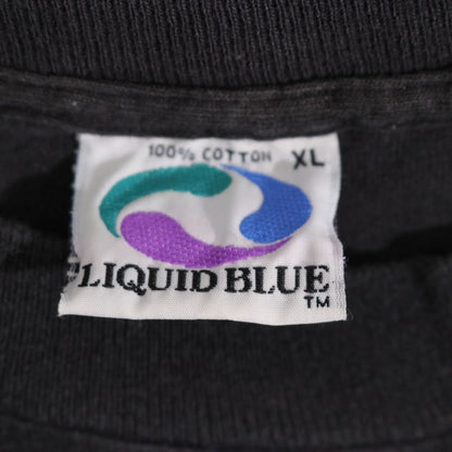 LIQUID BLUE 90s Bob Marley Soccer T-Shirt Black Size XL