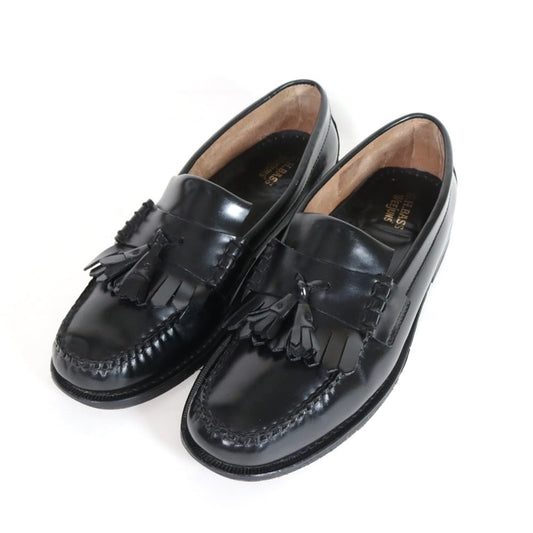 G.H.BASS Weejuns Layton Tassel Leather Black Loafers Size 27.5cm