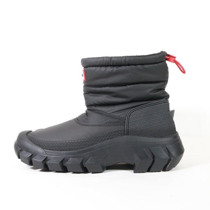 HUNTER Intrepid Insulated Short Snow Boots Black Size 23.0CM