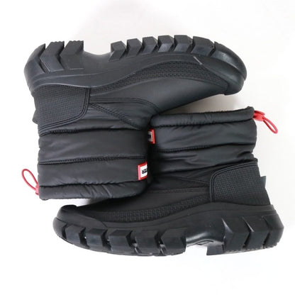 HUNTER Intrepid Insulated Short Snow Boots Black Size 23.0CM