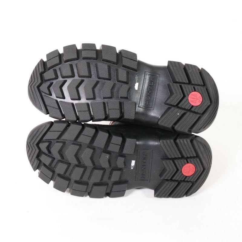 HUNTER Intrepid Insulated Short Snow Boots Black Size 23.0CM