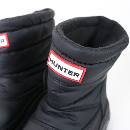 HUNTER Intrepid Insulated Short Snow Boots Black Size 23.0CM