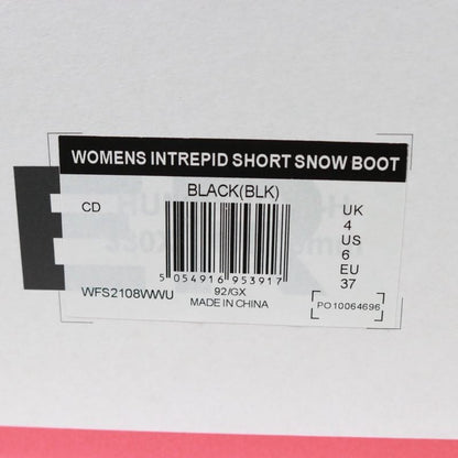 HUNTER Intrepid Insulated Short Snow Boots Black Size 23.0CM