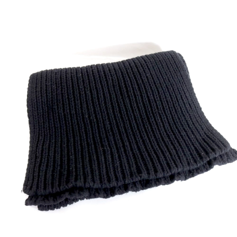 Baserange 23AW Recycled Wool Rib Knit Scarf Black Size ONE