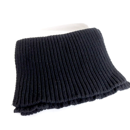 Baserange 23AW Recycled Wool Rib Knit Scarf Black Size ONE