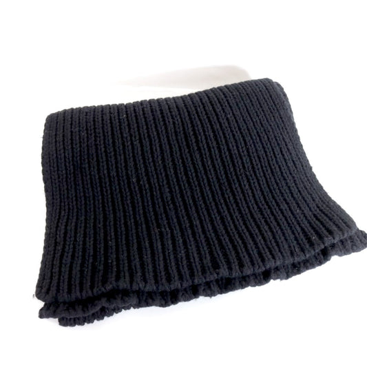 Baserange 23AW Recycled Wool Rib Knit Scarf Black Size ONE