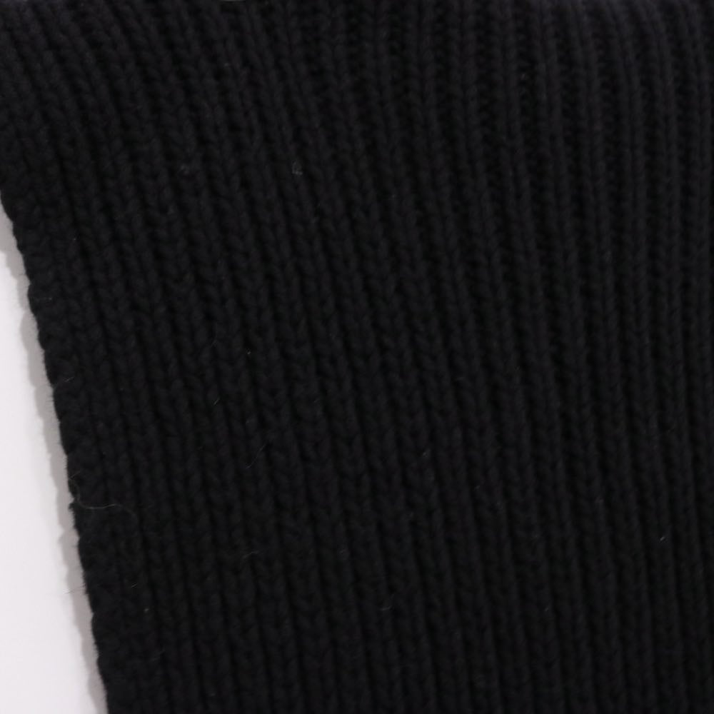 Baserange 23AW Recycled Wool Rib Knit Scarf Black Size ONE