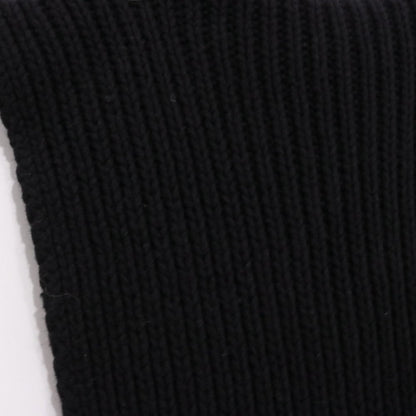 Baserange 23AW Recycled Wool Rib Knit Scarf Black Size ONE