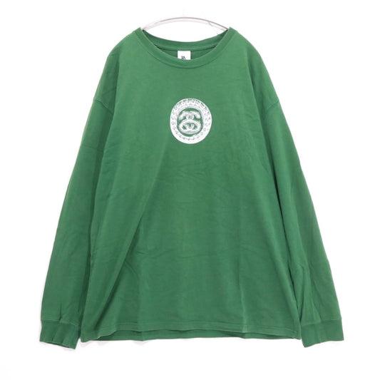 NIKE Stussy FW20 NRG Long Sleeve T-Shirt Gorge Green Size L