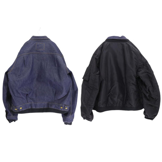 Levi's sacai 25SS Reversible Docking Indigo Black Blouson Size 3/L