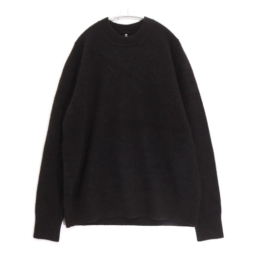 OAMC 21AW WHISTLER Wool Crewneck Sweater Logo Brown Size M