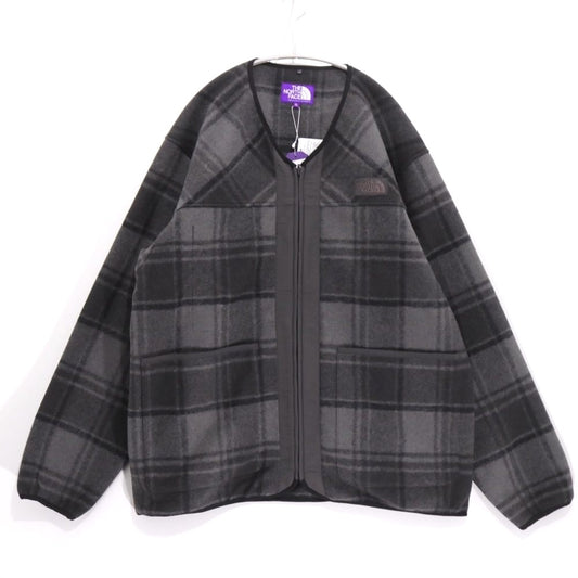 THE NORTH FACE PURPLE LABEL 25AW Plaid Cardigan Gray Size XL