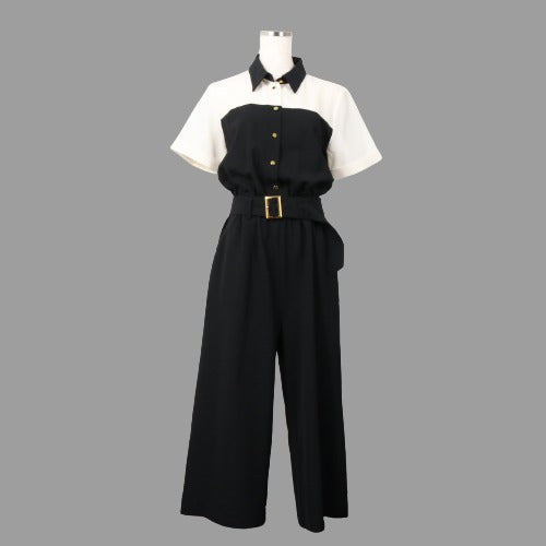 Diagram GRACE CONTINENTAL Bicolor Dress Black Size 36