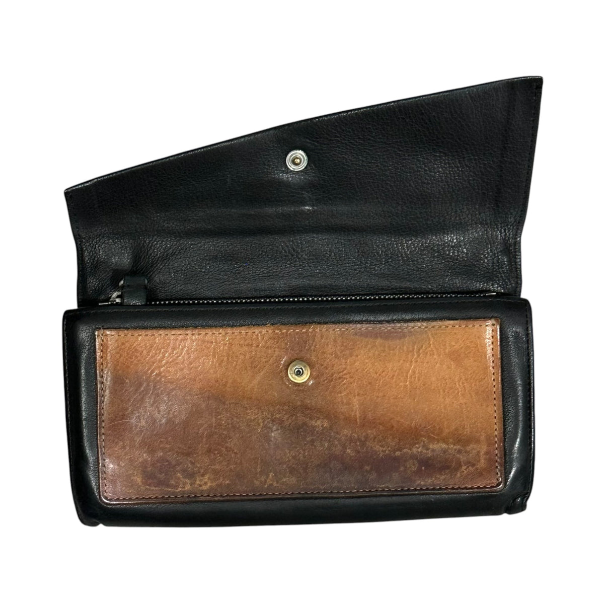 Maison Martin Margiela Leather Two-Tone Long Wallet