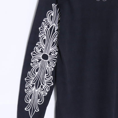 CHROME HEARTS Old Floral Dagger Horseshoe Long Sleeve T-Shirt Size S