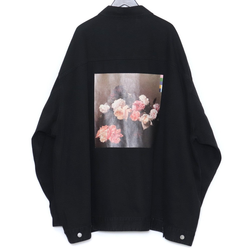 RAF SIMONS 18SS New Order Oversized Denim Jacket Size L