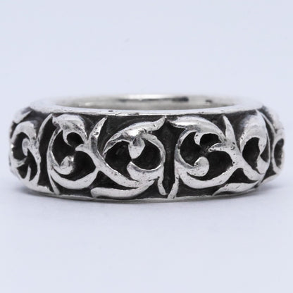 CHROME HEARTS Eternity Vine Band Ring Silver Size JP 9
