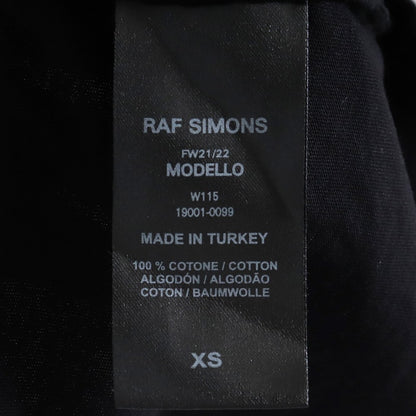 RAF SIMONS Oversized Pocket Holes T-Shirt Black Size XS