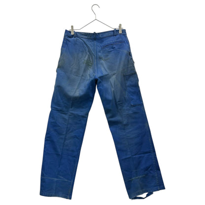 FRENCH VINTAGE 50s-60s Boro French Work Pants Blue