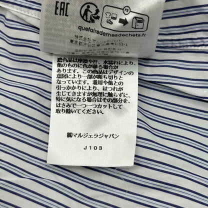 MAISON MARGIELA 24SS C Striped Shirt White/Blue Size 39